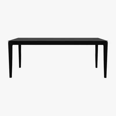 Nordic Nest Ethnicraft Bok dining table 200x95 cm Black stained oak