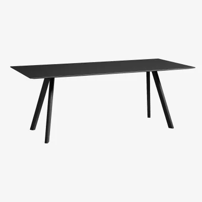 Nordic Nest HAY CPH30 2.0 dining table 90x200 cm Black linoleum-black oak
