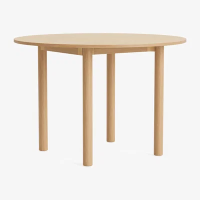 Nordic Nest HAY Annex Round dining table Lacquered oak Ø110 cm