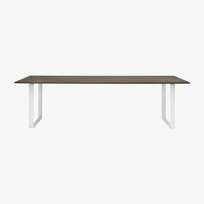 Nordic Nest Muuto 70/70 dining table 255x108 cm Solid smoked oak-White
