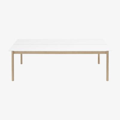 Nordic Nest Muuto Linear System table White laminate-white ABS-oak