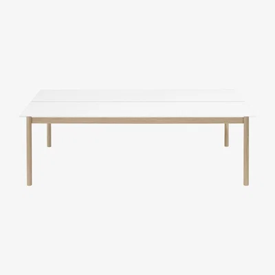 Nordic Nest Muuto Linear System table White laminate-white ABS-oak