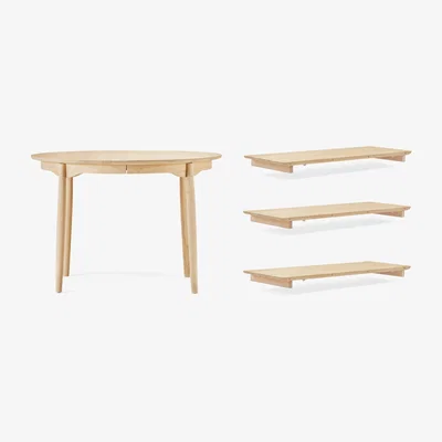 Nordic Nest Stolab Carl dining table birch Natural oil. 3 inserts + support leg