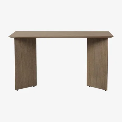 Nordic Nest ferm LIVING Mingle dining table Oak dark stained. 160cm. angled leg dark oak