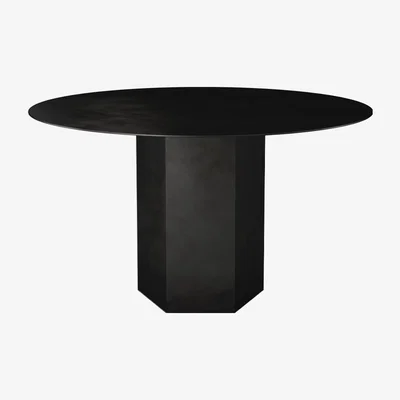Nordic Nest Gubi Epic Steel dining table Midnight black