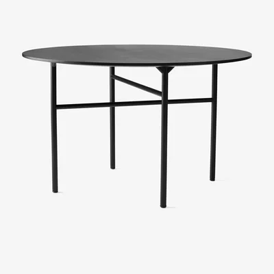 Nordic Nest Audo Copenhagen Snaregade table round Black. Ø 120 cm