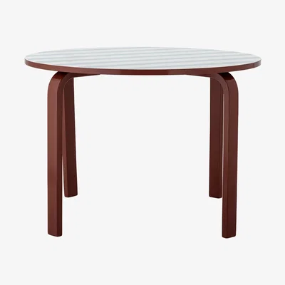 Nordic Nest Bloomingville Liova table Blue-white Ø65 cm