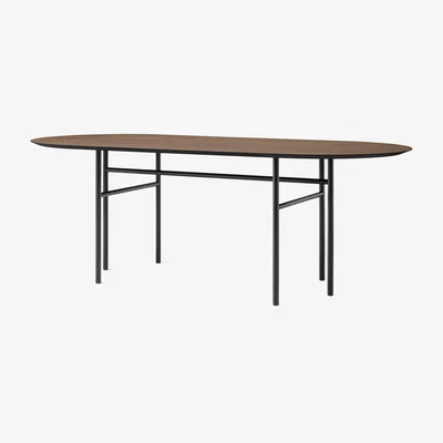 Nordic Nest MENU Snaregade table oval Black-dark stained oak