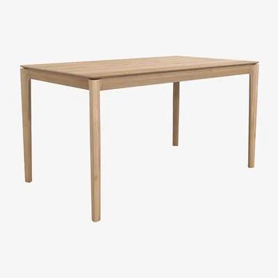 Nordic Nest Ethnicraft Bok dining table 140x80 cm Hardwax oiled oak