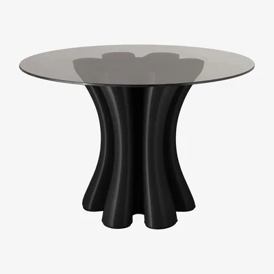 Nordic Nest Ekbacken Studios Anemone dining table Ø110 cm Black