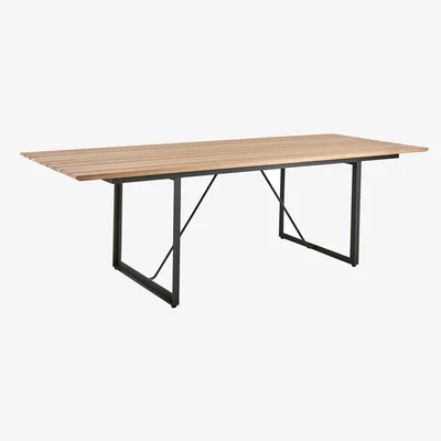 Nordic Nest Brafab Shad dining table 240 cm teak-anthracite