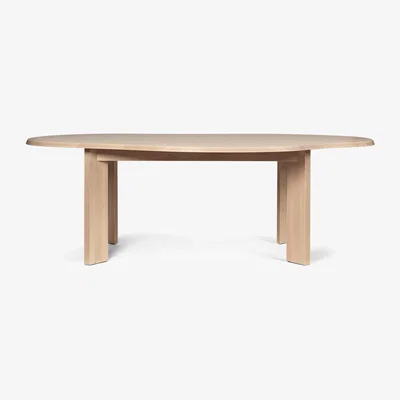 Nordic Nest ferm LIVING Tarn dining table 118.5x220 cm White Oiled Beech