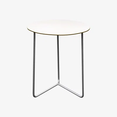 Nordic Nest Grythyttan Stålmöbler High Tech table ø60 cm White-hot-dip galvanized stand