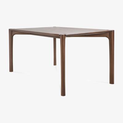 Nordic Nest Ethnicraft PI Dining table 180x90 cm Lacquered teak brown