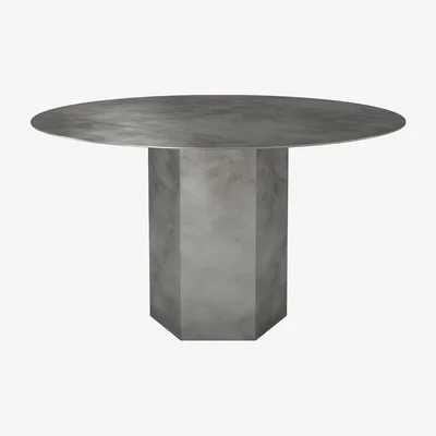 Nordic Nest Gubi Epic Steel dining table Misty grey