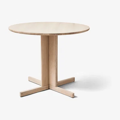 Nordic Nest Form & Refine Trefoil dining table Ø90 cm White oak