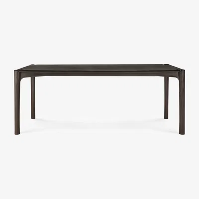 Nordic Nest Ethnicraft PI Dining table Dark brown teak 200x95 cm