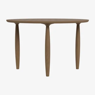 Nordic Nest NORR11 Oku dining table Light smoked oak Ø120 cm