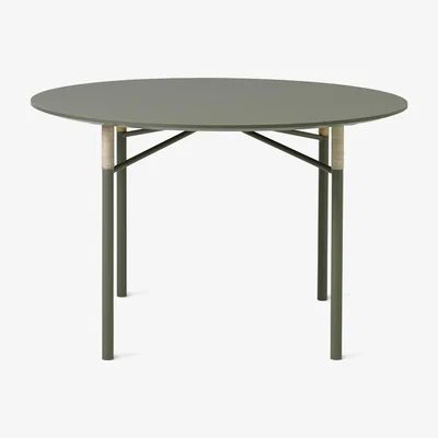 Nordic Nest Warm Nordic Affinity dining table Light green. round