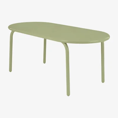 Nordic Nest Tom Dixon Groove Obround dining table - Moss 86x186 cm