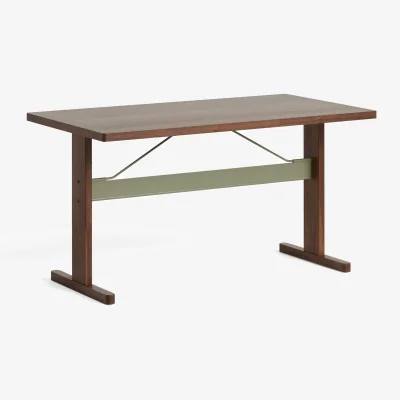 Nordic Nest HAY Passerelle dining table 160x85x74 cm Walnut-Thyme green