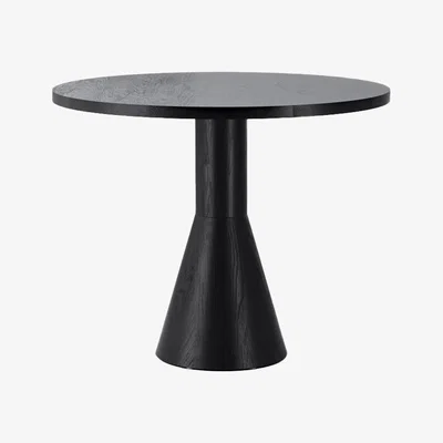 Nordic Nest Massproductions Draft dining room table 88 cm Black stained ash