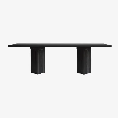 Nordic Nest 101 Copenhagen Arc dining table 95x250 cm Coffee black oak