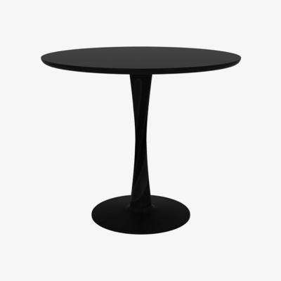 Nordic Nest Ethnicraft Torsion dining table round black-stained oak Ø90 cm