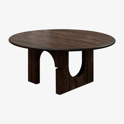 Nordic Nest Tinted Sanders dining table Ø160 cm Dark stained oak