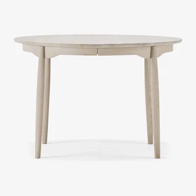 Nordic Nest Stolab Carl dining table Ø115. divided Light oak -matte lacquered