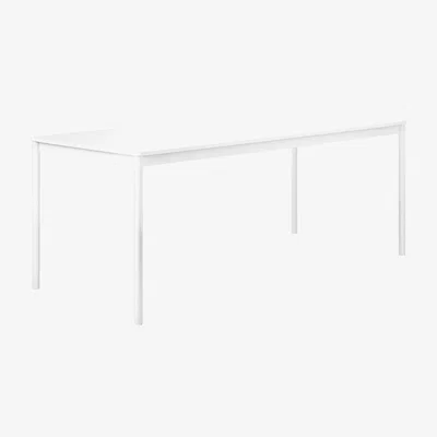 Nordic Nest Muuto Base dining table White. abs edge. 190x85cm