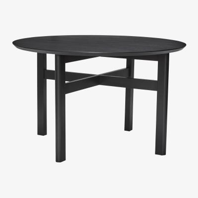 Nordic Nest Hübsch Fjord dining table Ø120x75 cm Black