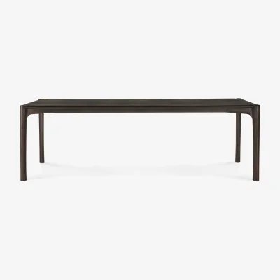 Nordic Nest Ethnicraft PI Dining table Dark brown teak 240x100 cm