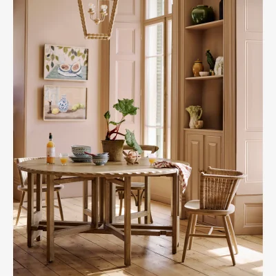 OKA OKA, Aderyn Dining Table - Aged Elm, Dining Table