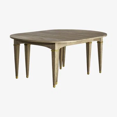 OKA Hawkley Extendable Dining Table - Smoked Oak