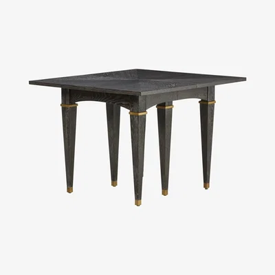 OKA Alfred Extendable Dining Table - Ebonised Oak