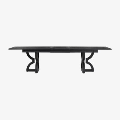 OKA OKA, Kaishu Extendable Dining Table - Black, Dining Tables, Wood