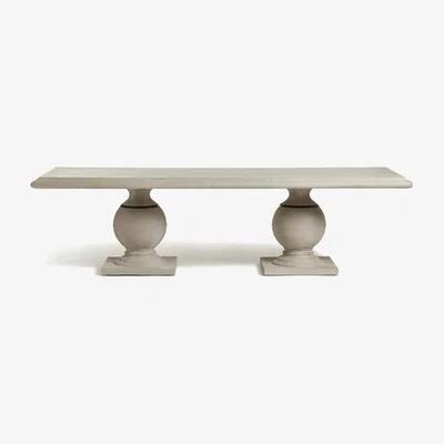 OKA Callanish Dining Table - Pebble Grey