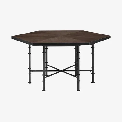 OKA Antrim Dining Table - Ebonised Oak