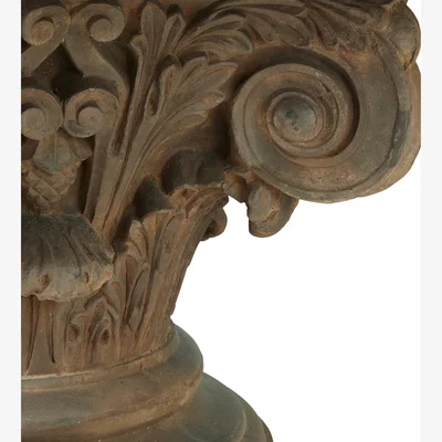 OKA OKA, Acanthus Round Dining Table - Brown, Dining Table