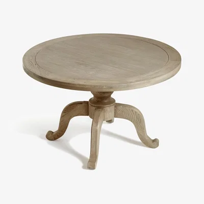 OKA OKA, Arthur Round Dining Table - Small - Weathered Oak, Dining Table