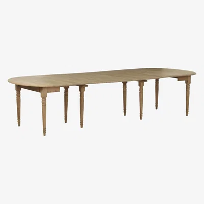 OKA Petworth Extending Weathered Oak Dining Table - Wood