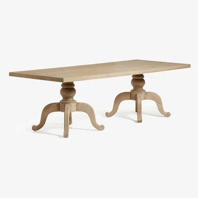 OKA OKA, Arthur Rectangular Dining Table - Medium - Weathered Oak, Dining Table