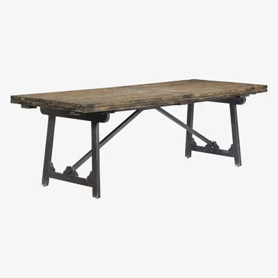 OKA Winglefield Extending Dining Table - Blackened Pine