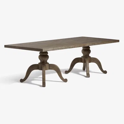 OKA OKA, Medium Rectangular Arthur Dining Table - Burnt Oak, Dining Tables, Oak
