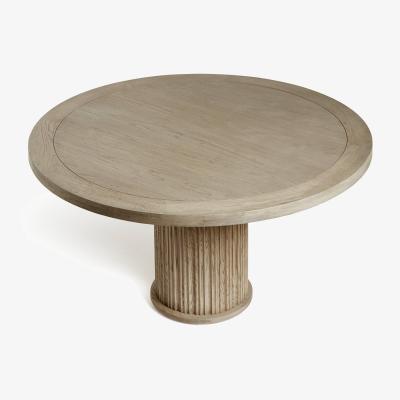 OKA OKA, Marcus Round Dining Table - Large - Weathered Oak, Dining Table