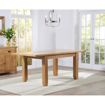 Oak&More Yateley 130cm Oak Extending Dining Table