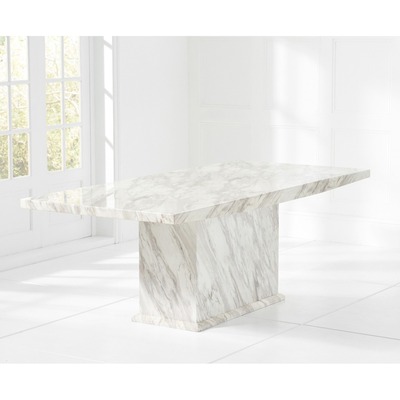 Oak&More Calacatta 180cm Marble Dining Table