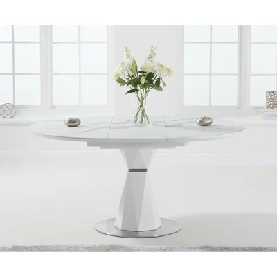 Oak&More Ex-display Jackson 120cm Round White Dining Table