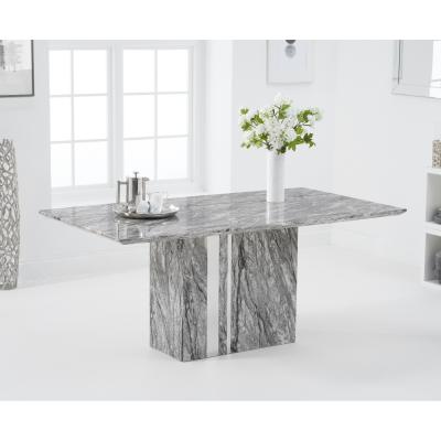 Oak&More Alicia 180cm Grey Marble Dining Table